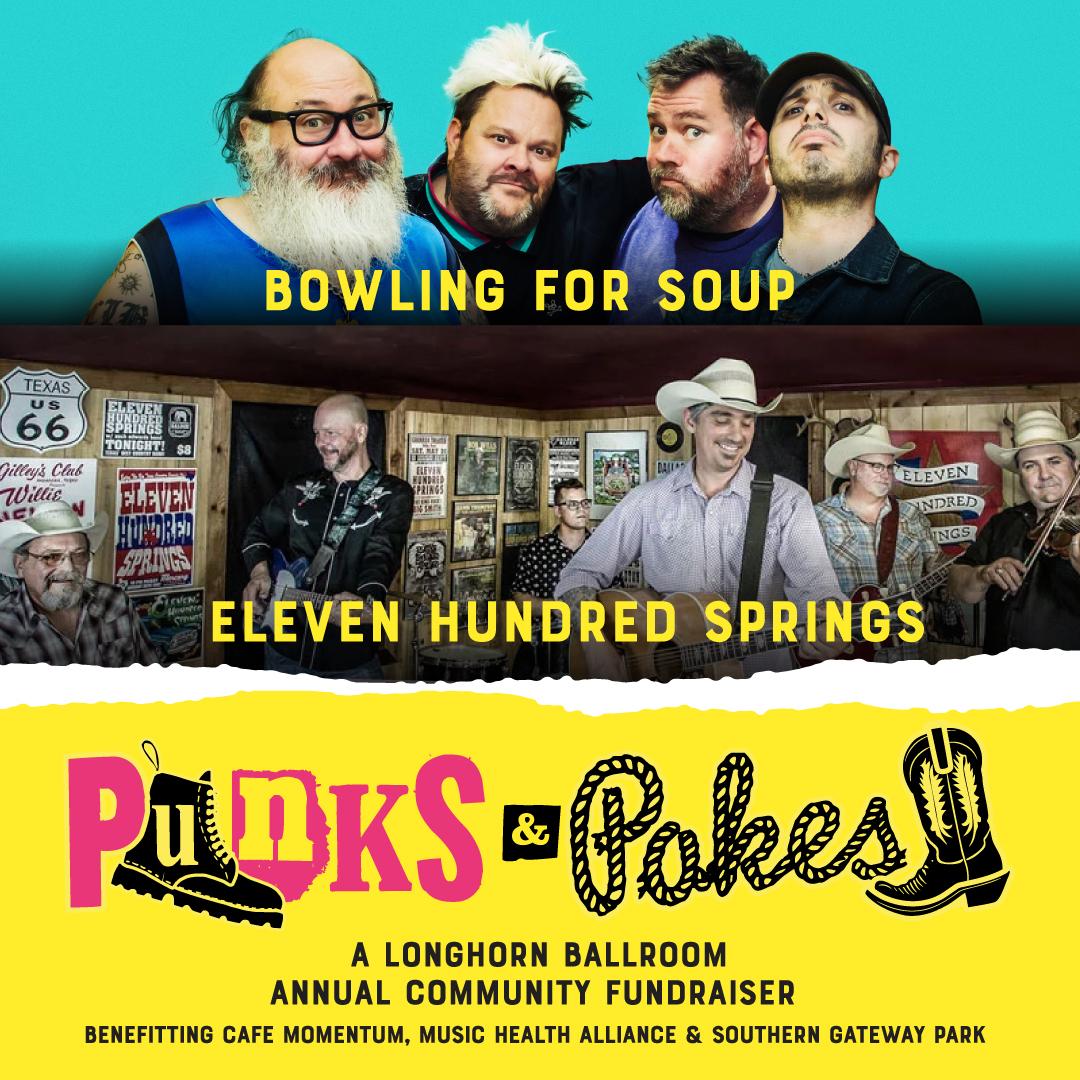 Punks and Pokes, featuring Bowling For Soup and Eleven Hundred Springs, at Longhorn Ballroom