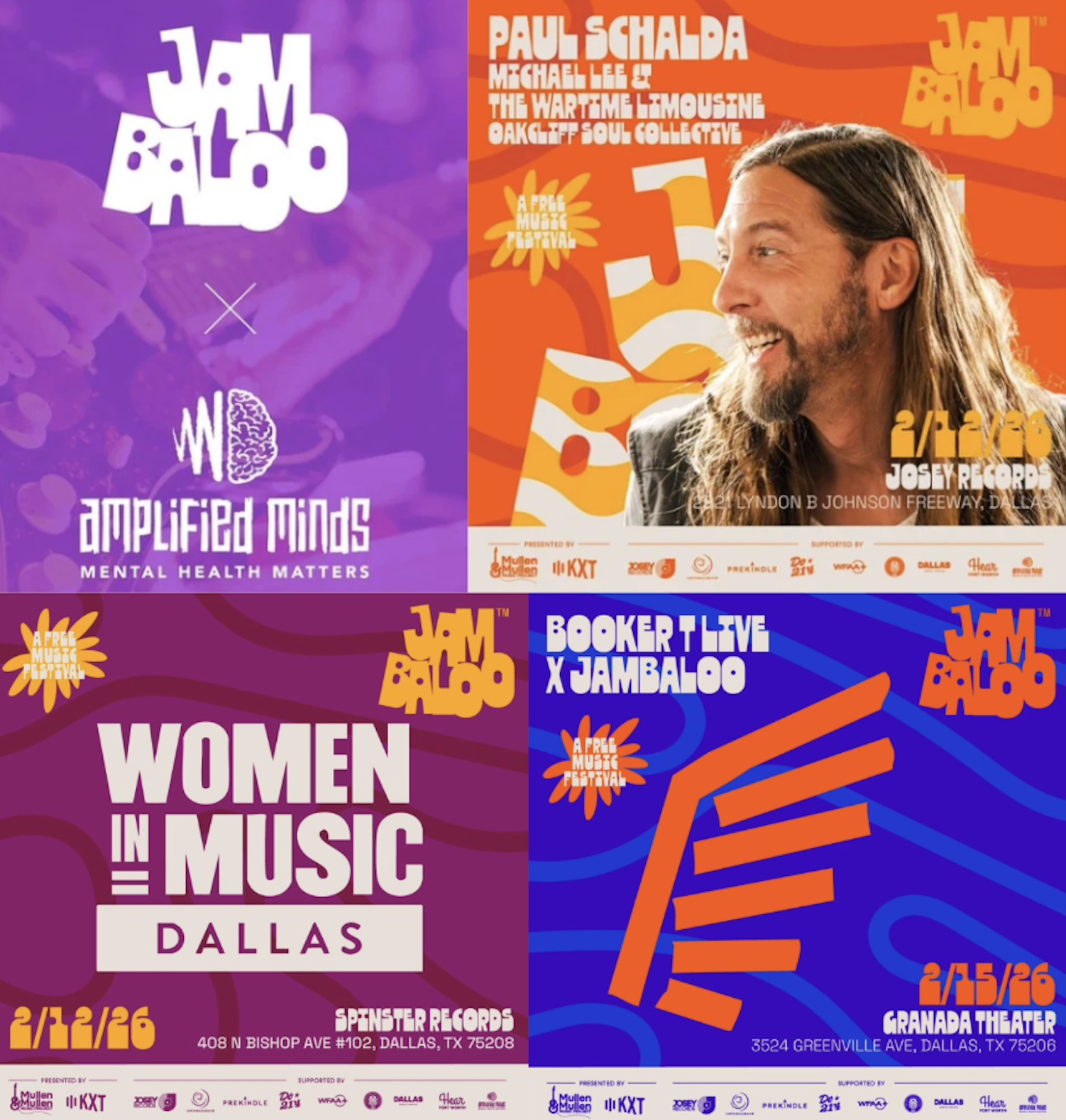 Jambaloo 2026 Announced including Paul Schalda, Amplified Minds, Women in Music, Booker T Washington High School for the Performing and Visual Arts and more!