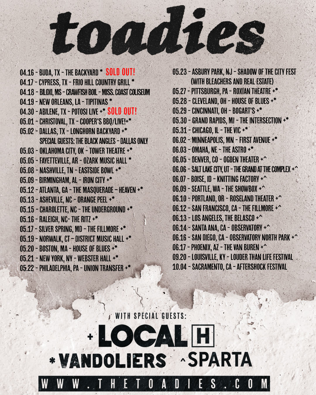 Toadies Announce The Charmer Tour