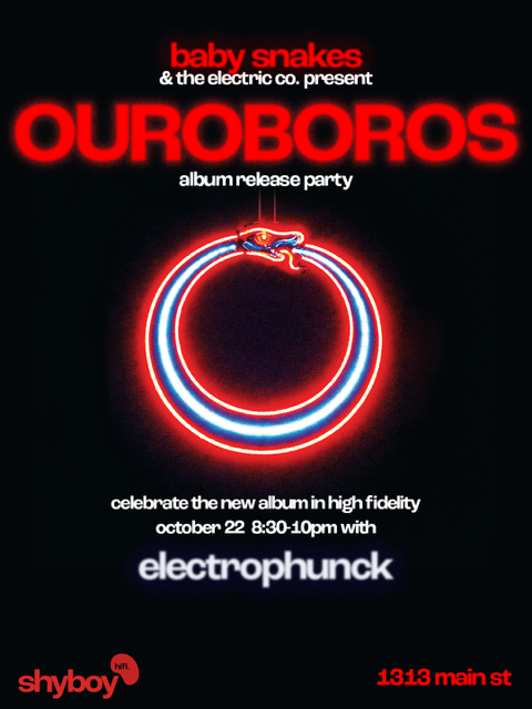 Baby Snakes & The Electric Co Announce Album Release Party shyboy hifi
